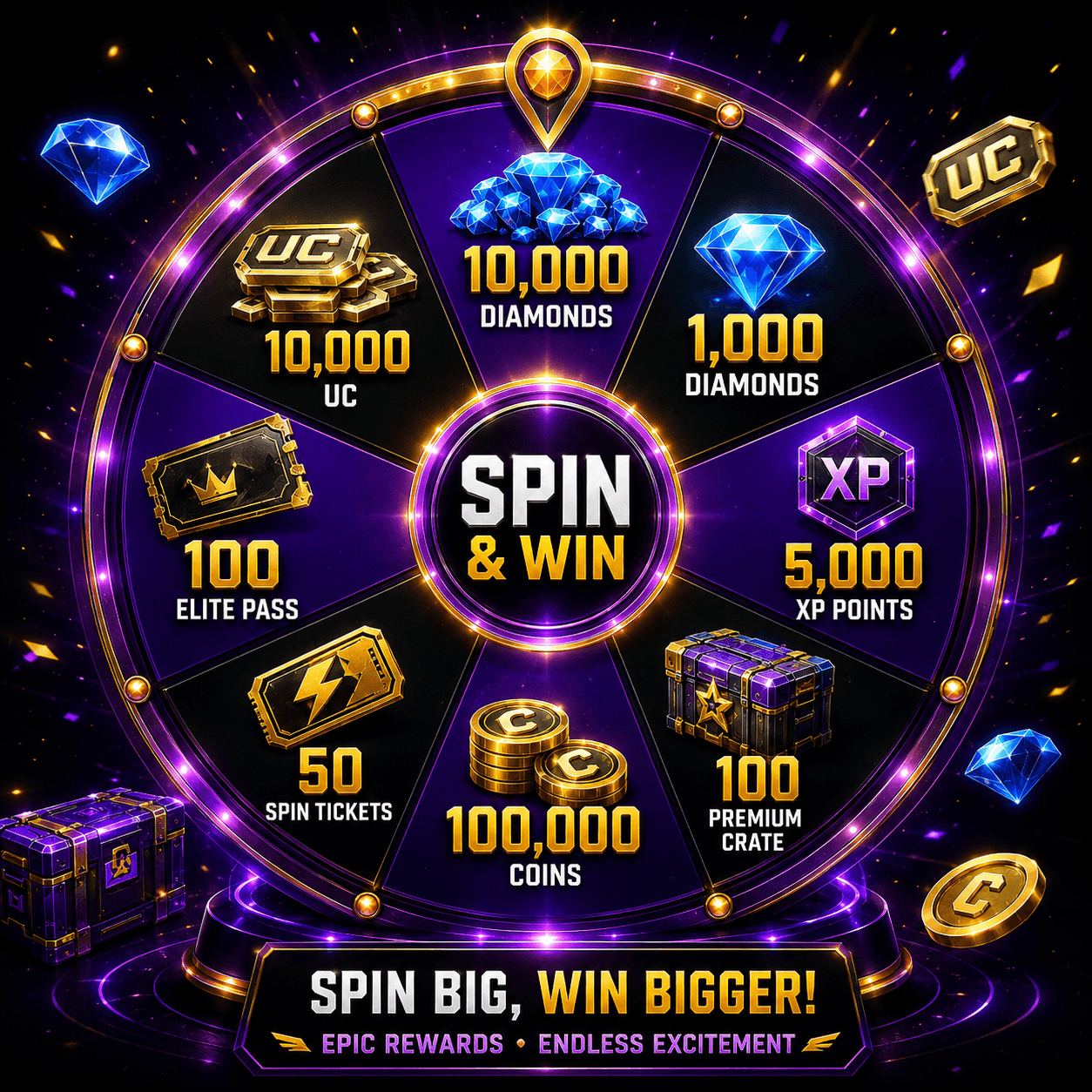 Turn spins into rewards
